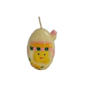Vintage Gurley Easter Egg Candle New Old Stock Chick Yellow